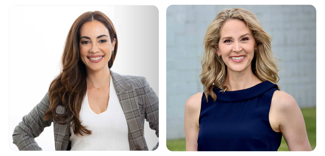 Mariana Atencio (left), Amy McWhirter (right)