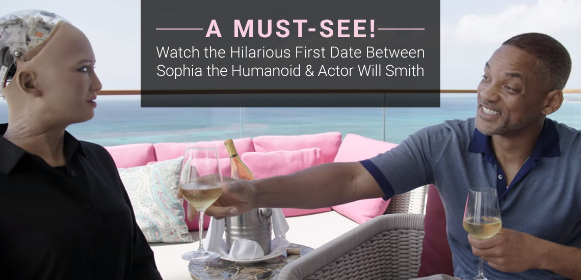 Will Smith takes Sophia the Robot on a Date