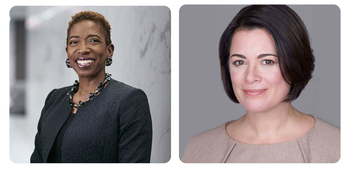 Carla Harris and Nicole Malachowski, top speakers on resilience and intentional leadership
