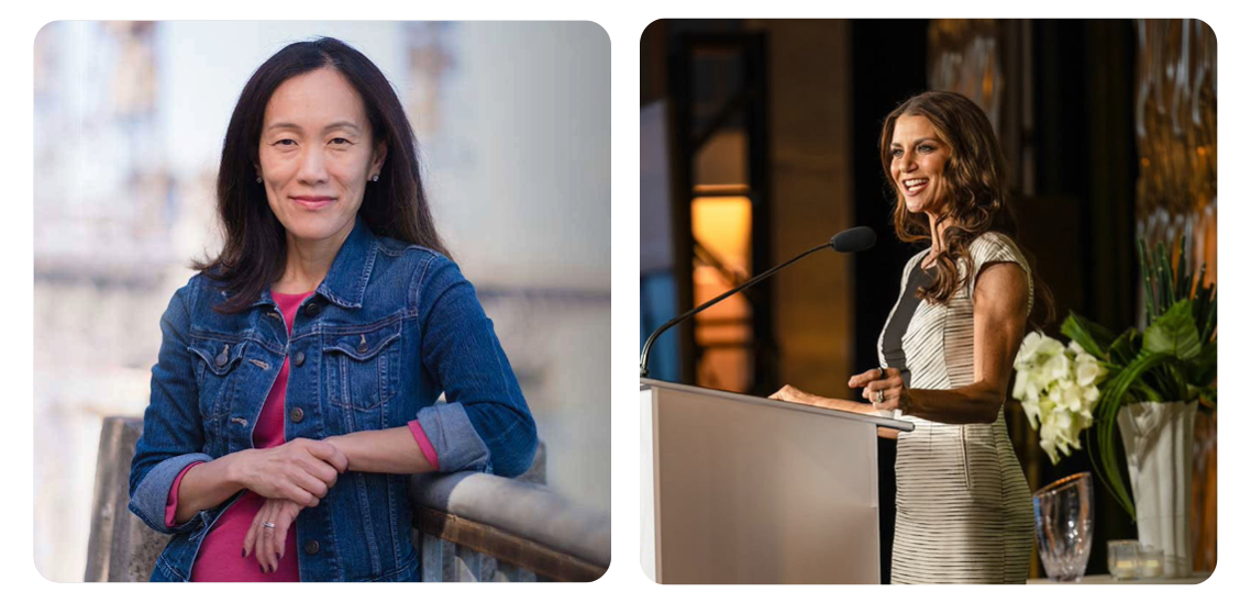 Dr. Esther Choo and Samantha Harris