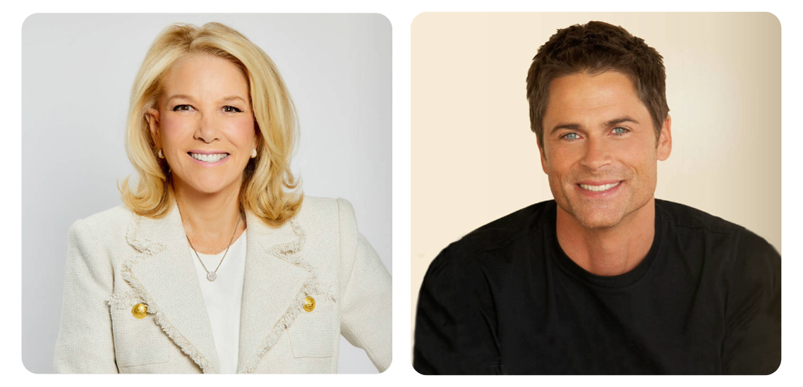 Joan Lunden and Rob Lowe