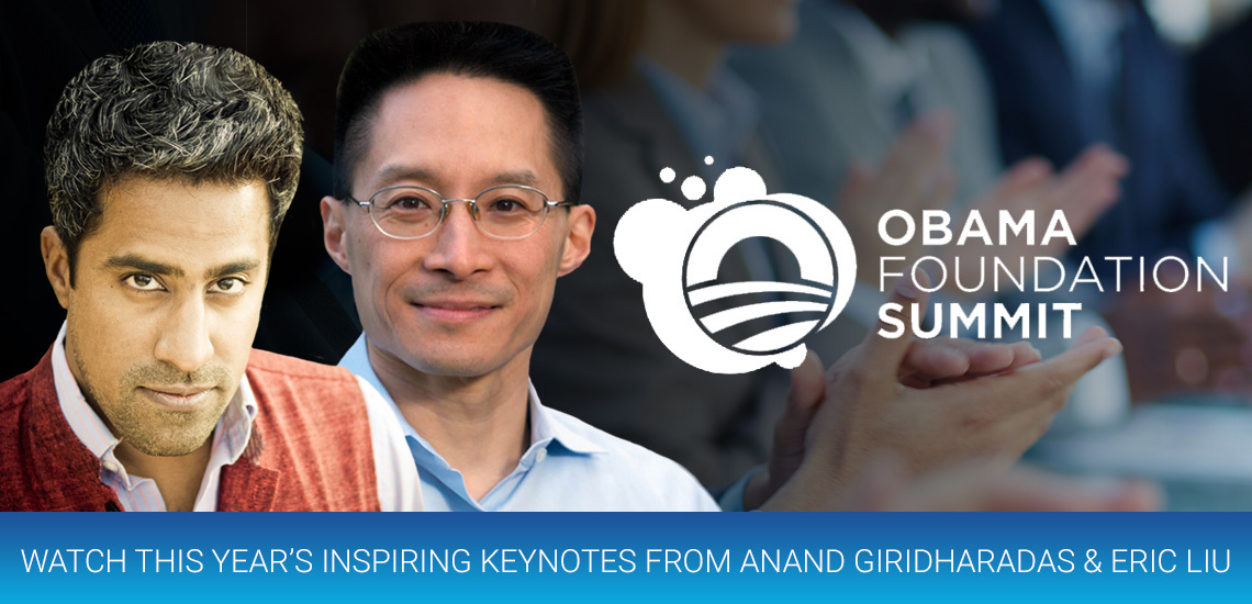 Anand Giridharadas & Eric Liu Inspire at Obama Foundation Summit