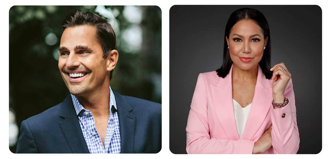 Bill Rancic (left), Stephanie Ramos (right)