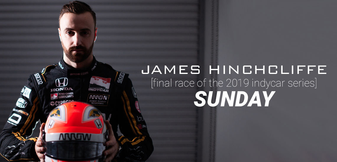 SUNDAY: Don't Miss James Hinchcliffe in Final Race of 2019 IndyCar Series