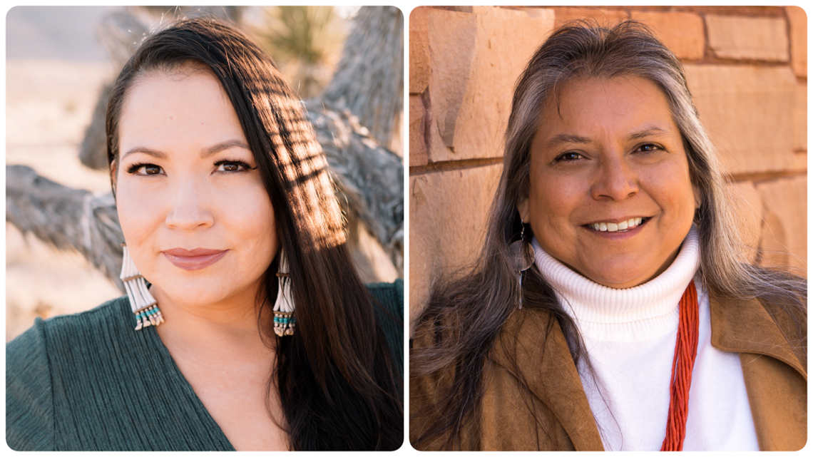 Sarah Eagle Heart and Zonnie Gorman