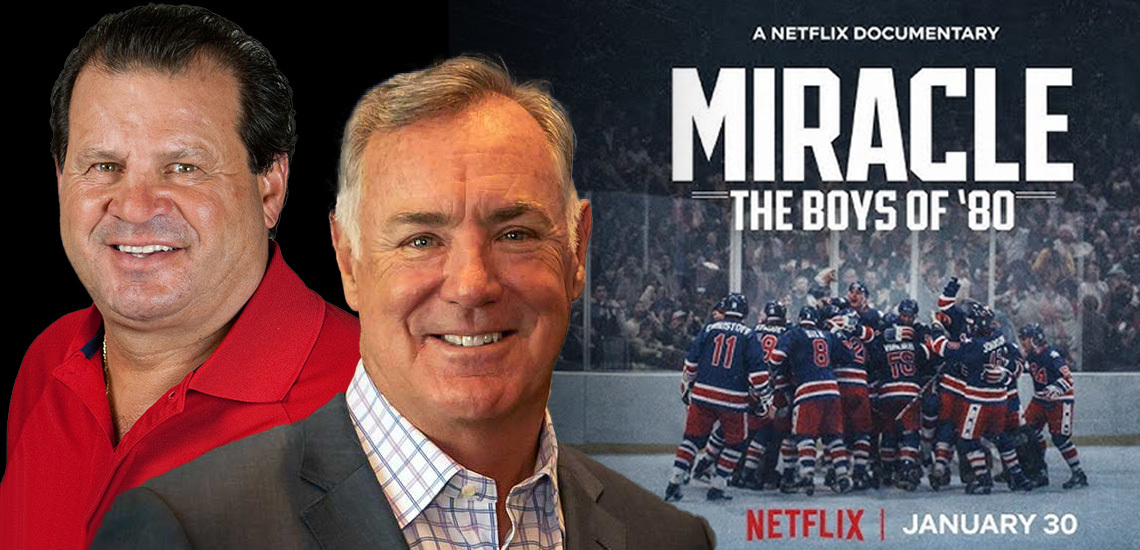 Netflix Releases New Documentary: "Miracle: The Boys of ’80" Featuring Voices of Mike Eruzione & Jim Craig