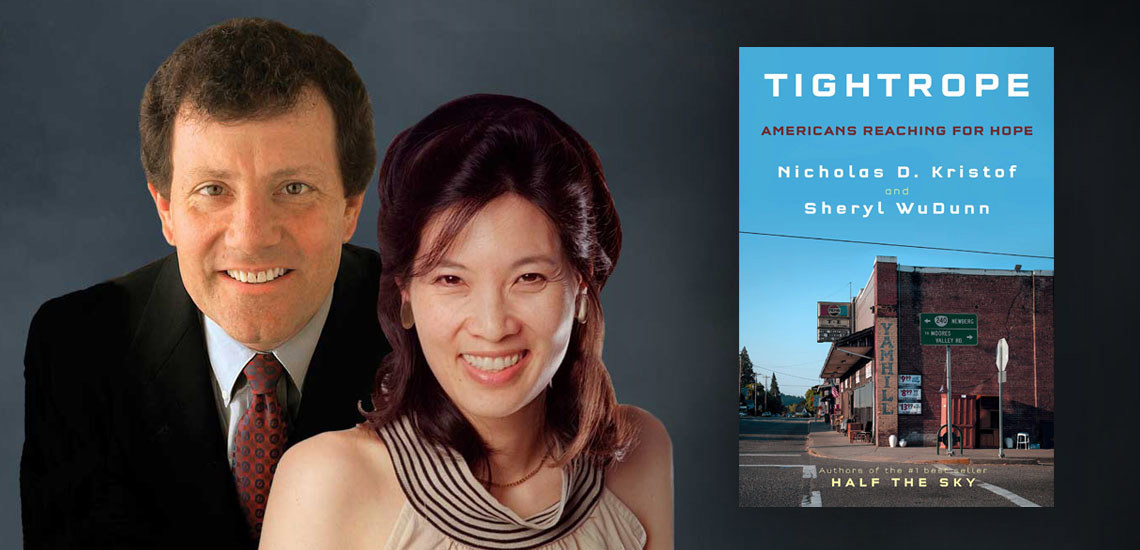 APB Speakers Nick Kristof & Sheryl WuDunn Release New Book, "Tightrope"