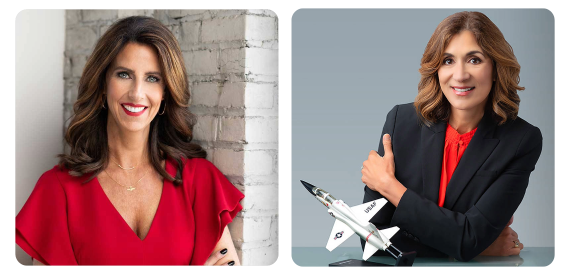 Carey Lohrenz and Lt. Colonel Olga Custodio