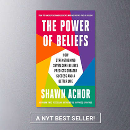 Shawn Achor’s New Book "The Power of Beliefs" Becomes a New York Times Bestseller